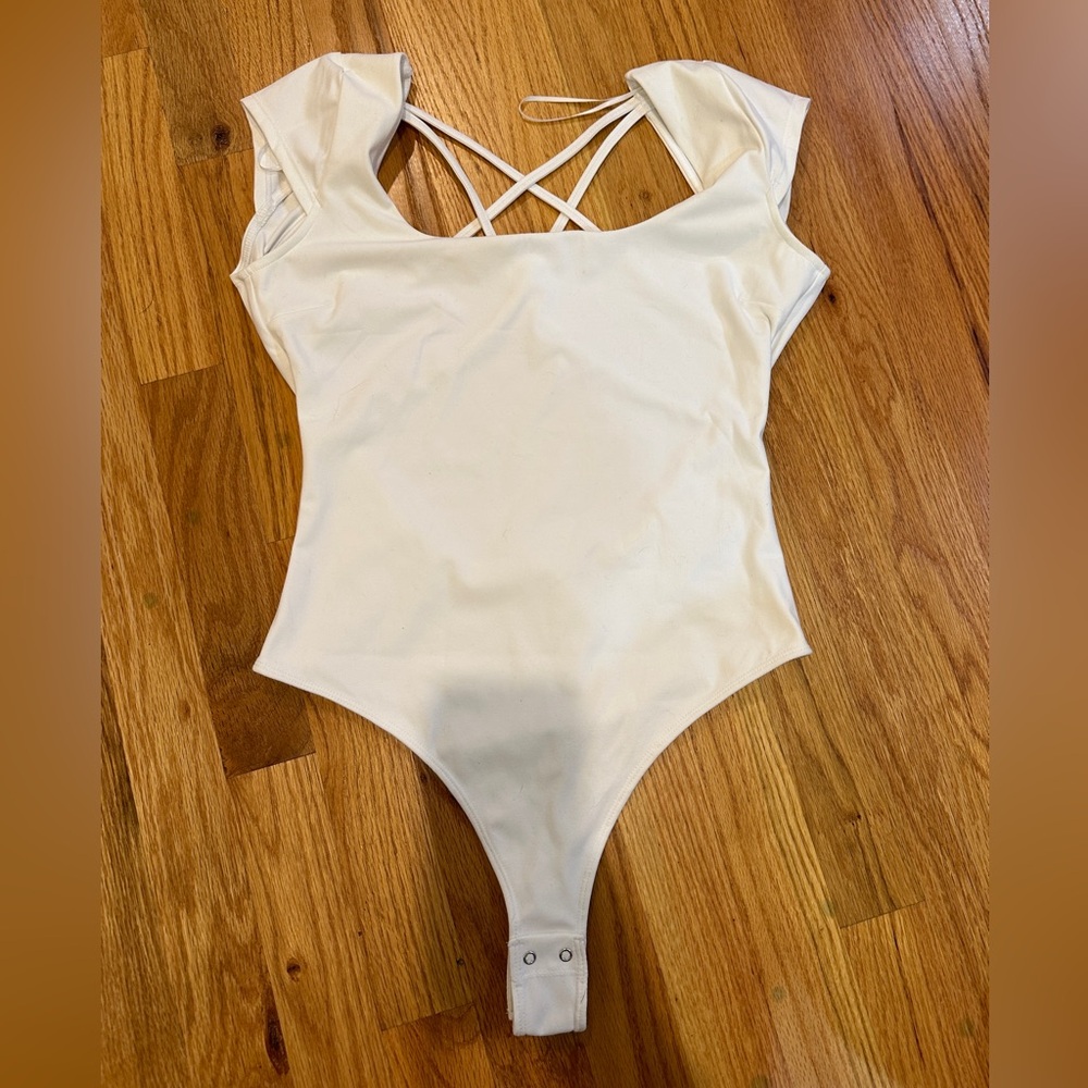 Garage Strappy Scoop Neck Bodysuit